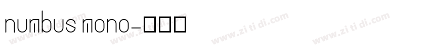 numbus mono字体转换